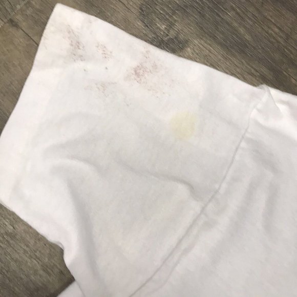 Vintage Handle With Tender Loving Care Tshirt Size Large Single Stitch USA Stain - Picture 6 of 12